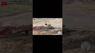JCB Excavator Deep Mud Digging And Tractor Trolley Loading Video | #kidsvideo #toys #jcb #excavator