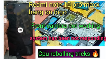 Redmi Note10 pro maxx restart, hang on logo solution | mi note10 pro maxx cpu reball #restart #cpu