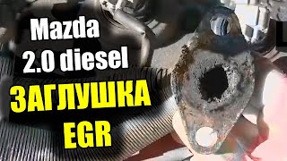 Mazda 2.0 Diesel Удаление Клапана EGR  |  Куда и Как Ставить ЗАГЛУШКУ