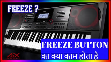 Casio ctx 9000in में  freeze button का क्या काम होता है||Freeze button secret settings.