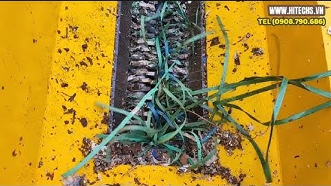 Máy nghiền nylon, xay rác nilon 2 trục đa năng