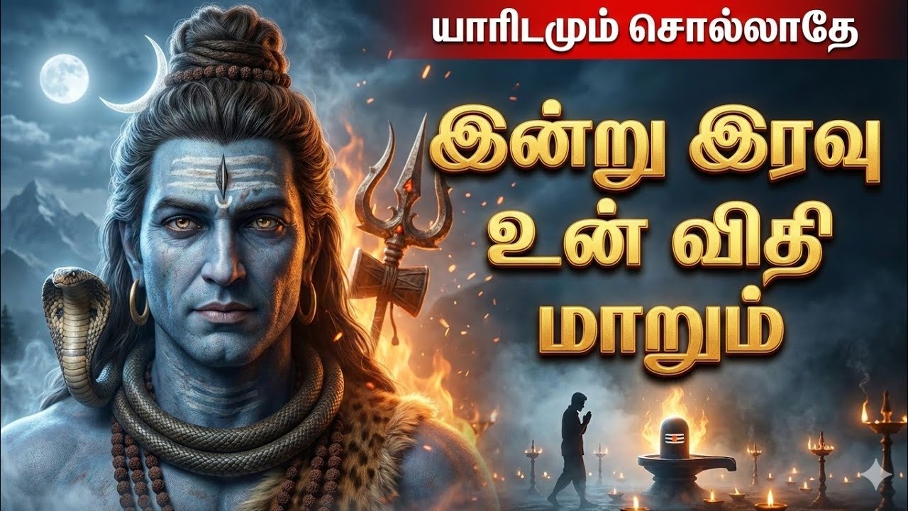 யாரிடமும் சொல்லாதே! இன்று இரவு உன் விதி மாறும் 🔥 | சிவன் அருள் ரகசிய செய்தி