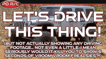 SCX6 lets drive this thing (but not show any video of it actually driving)!!