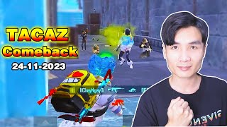 Tacaz makes a comeback after the accident | Gameplay 1vs4 PUBG Mobile