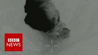 Moment Mother Of All Bombs (M.O.A.B.) struck IS cave systems - BBC News