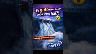 Ye Dam Gate pura seher duba sakta hai?😳🌊#dam #engineering #sciencefacts #shortsfeed #floodcontrol