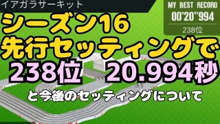 ミニ四駆　238位　20秒　超速グランプリ　先行セッティングで　シーズン16 ウルトラナイアガラサーキット　超速gp　攻略