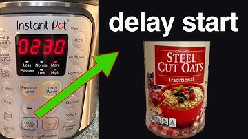 Delay Start Instant Pot Steel Cut Oatmeal #delaystart #instantpot #howtodealystartip
