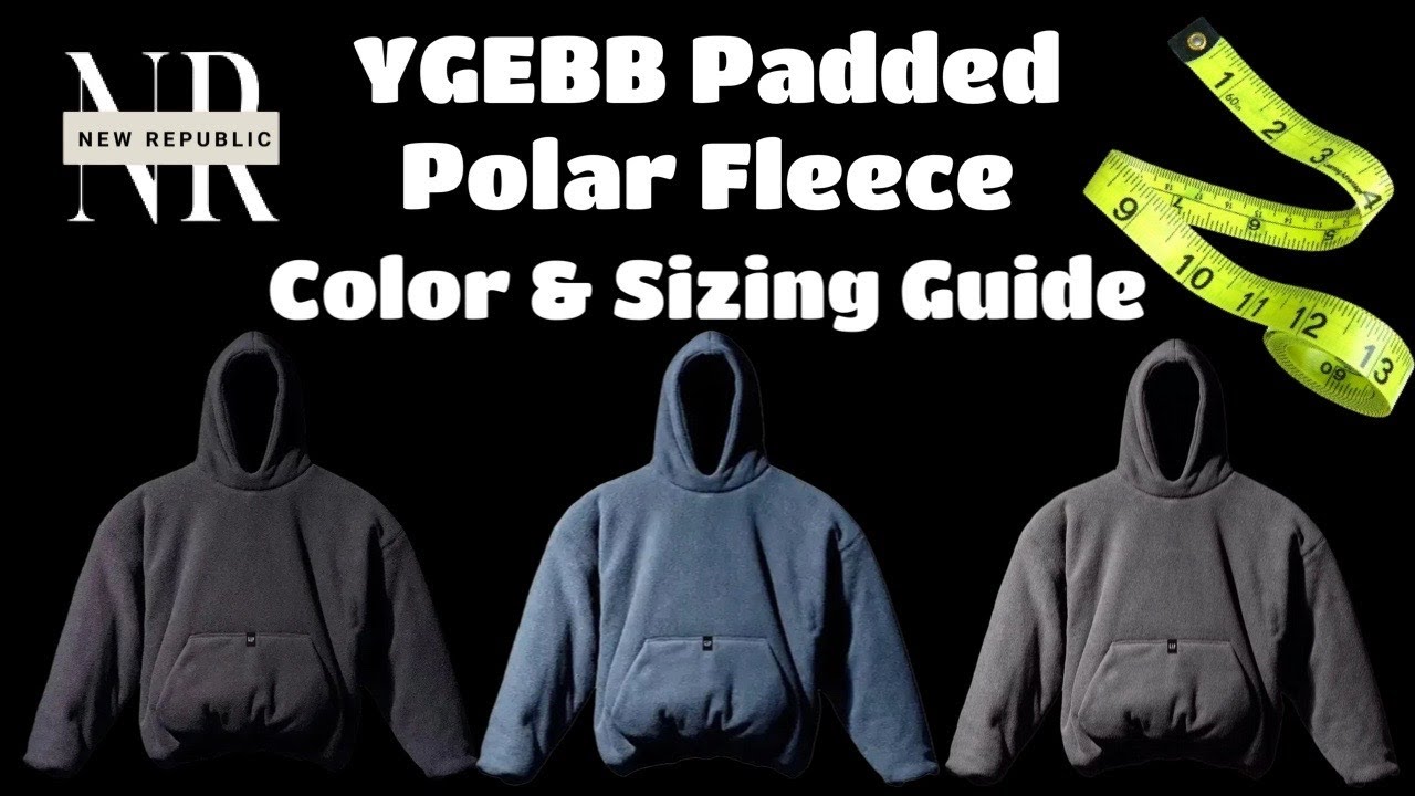 トップス YEEZY GAP POLAR FLEECE PADDED HOODIE Yeezy Gap Engineered by Balenciaga Polar Fleece Padded Hoodie - Blue