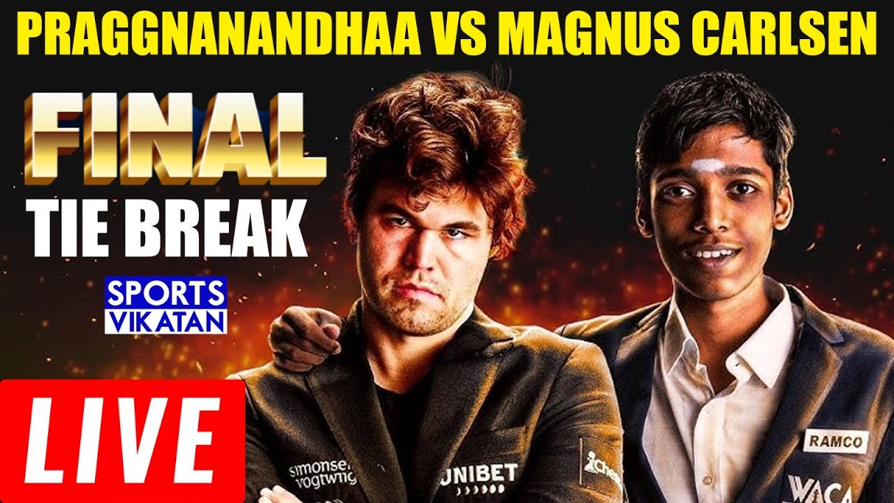 Praggnanandhaa vs Carlsen Highlights, Chess World Cup Final 2023  Tie-breaks: Magnus beats Pragg to win title; Caruana finishes third ahead  of Abasov - Sportstar