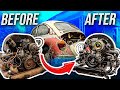 Transforming A $200 Rusty VW Engine On A Budget | &quot;Rebuilt&quot; Motor For Our 15 Window Bus | RESTORED