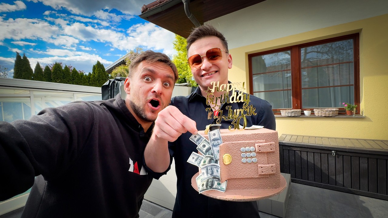 Jura dostal MILION KORUN? | Oslava 30. NAROZENIN mýho brášky!
