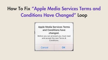 How To Fix “Apple Media Services Terms and Conditions Have Changed” Loop
