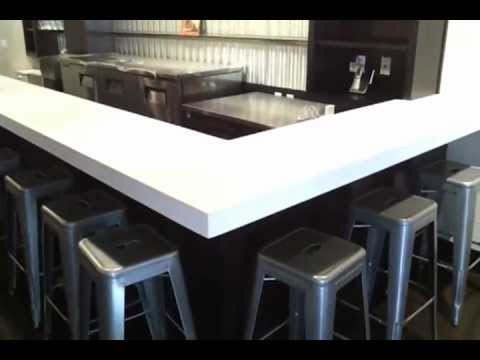 Corian Cirrus White Custom Countertops At Vini Wine Bar Davis
