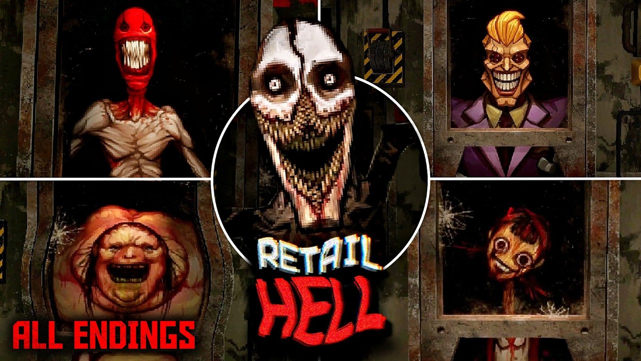 Recreating Hell Game Retail Hell - Full Game + All 6 Endings (Secret Ending) - YouTube