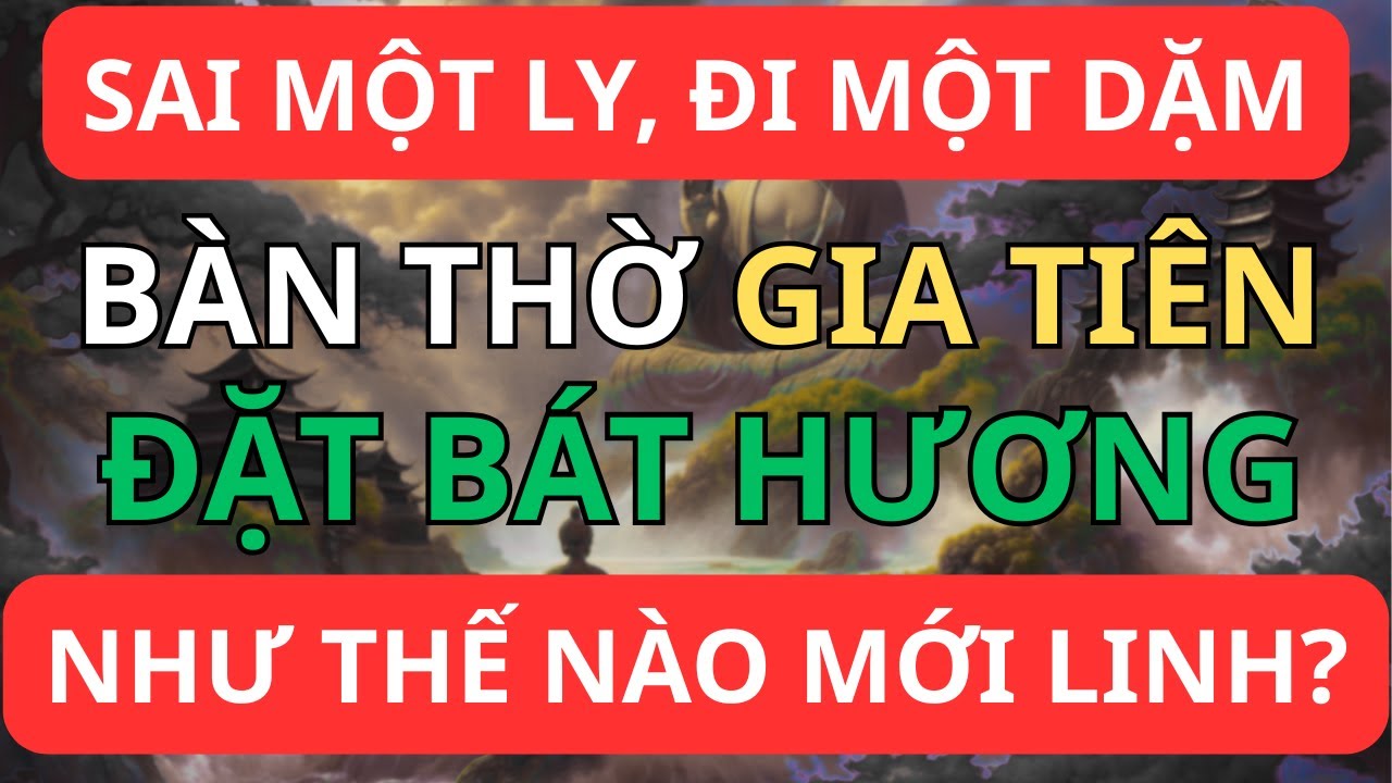 3 Bát Hương Hay 1 Bát Hương Mới Đúng? Bí Ẩn Bàn Thờ Gia Tiên Ít Ai Biết!