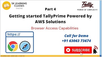 TallyPrime on Web Browser, Tally Cloud, Tally AWS Part 4, TallyPrime Browser Capabilities.