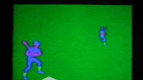 Coleco Super Action Baseball Graphic Demo
