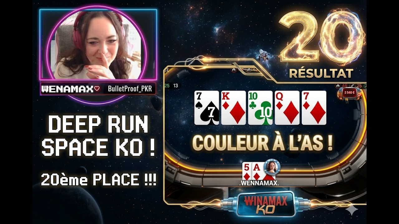 Deep run COMET Space KO 20€ - MTT's 5-10-20€ ♠ 4 min de délai ♠ - YouTube