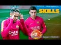 Munir and neymar jr shows off skills during training session