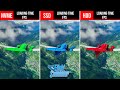 Microsoft Flight Simulator M.2 NVMe vs SATA SSD vs HDD Game Loading Time and FPS Benchmarks