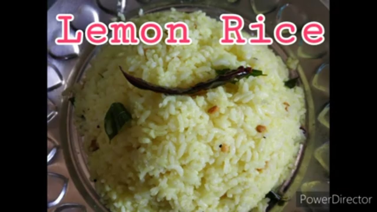Lemon Rice | Lemon Rice in Tamil |Lemon Rice|Variety Rice|Elumichai ...
