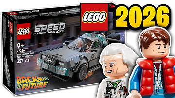 LEGO Speed Champions Back to the Future DeLorean Time Machine 2026 Set OFFICIALLY Revealed