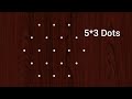 5×3dots easy rangoli|daily muggulu|easy rangoli|thipkyanchi rangoli|festival rangoli|traditional ran
