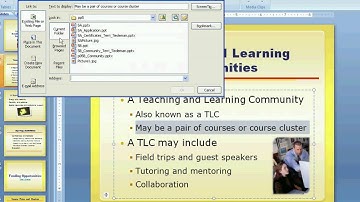 5B video - PowerPoint 2007 - Links and action buttons.