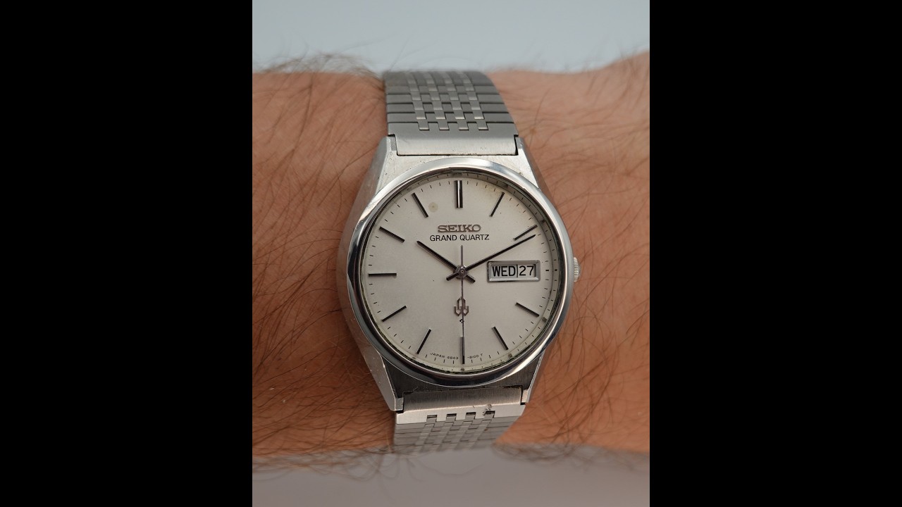 1977 Seiko Grand Quartz men's vintage watch on the original