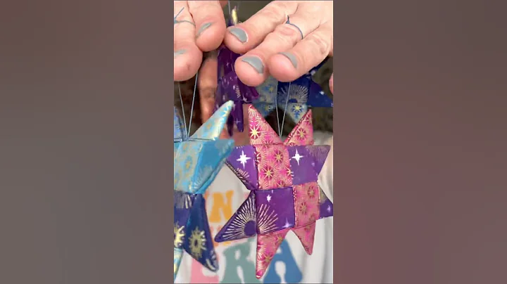 Scandinavian Folded Star Ornaments with Mx Domestic