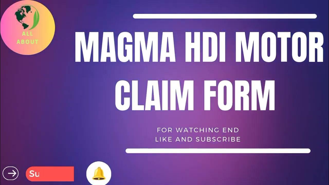 fill the magma HDI motor claim form! claim form kaise barte hain