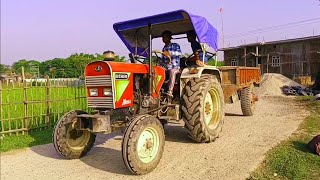 Eicher 242 Tractor New Driver Called Today For Gravel Transportation