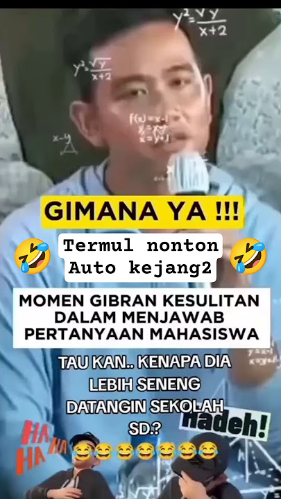Gibran's speech when asked by students #fakediploma #jokowidiploma #gibrandiploma #news #fufufafa...