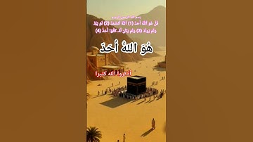 سورة الاخلاص #ikhlas #الله #اكسبلور #المصحف #allah #تيك_توك #god #لايك #duet#usa#attitude #army #ai