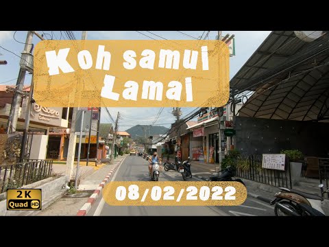 Lamai beach update on situation 08/02/2022,koh samui,Thailand