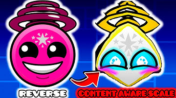 NEW CUSTOM Geometry Dash Difficulty Faces V1 But Everyone Is CONTENT AWARE SCALE (Version 4.6)