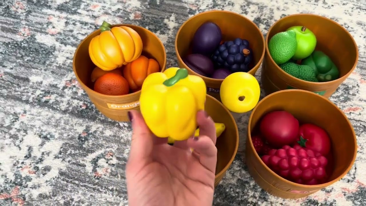 Farmer's market color sorting set for kids!
