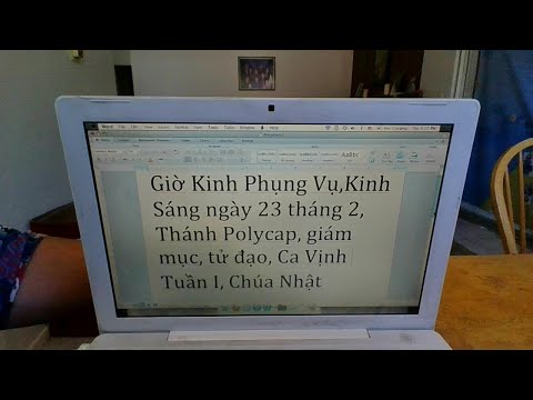 Giờ Kinh Phụng Vụ,Kinh Sáng ngày23 tháng 2,Thánh Polycap,giám mục, tử đạo,Ca Vịnh TuầnI Chúa Nhật