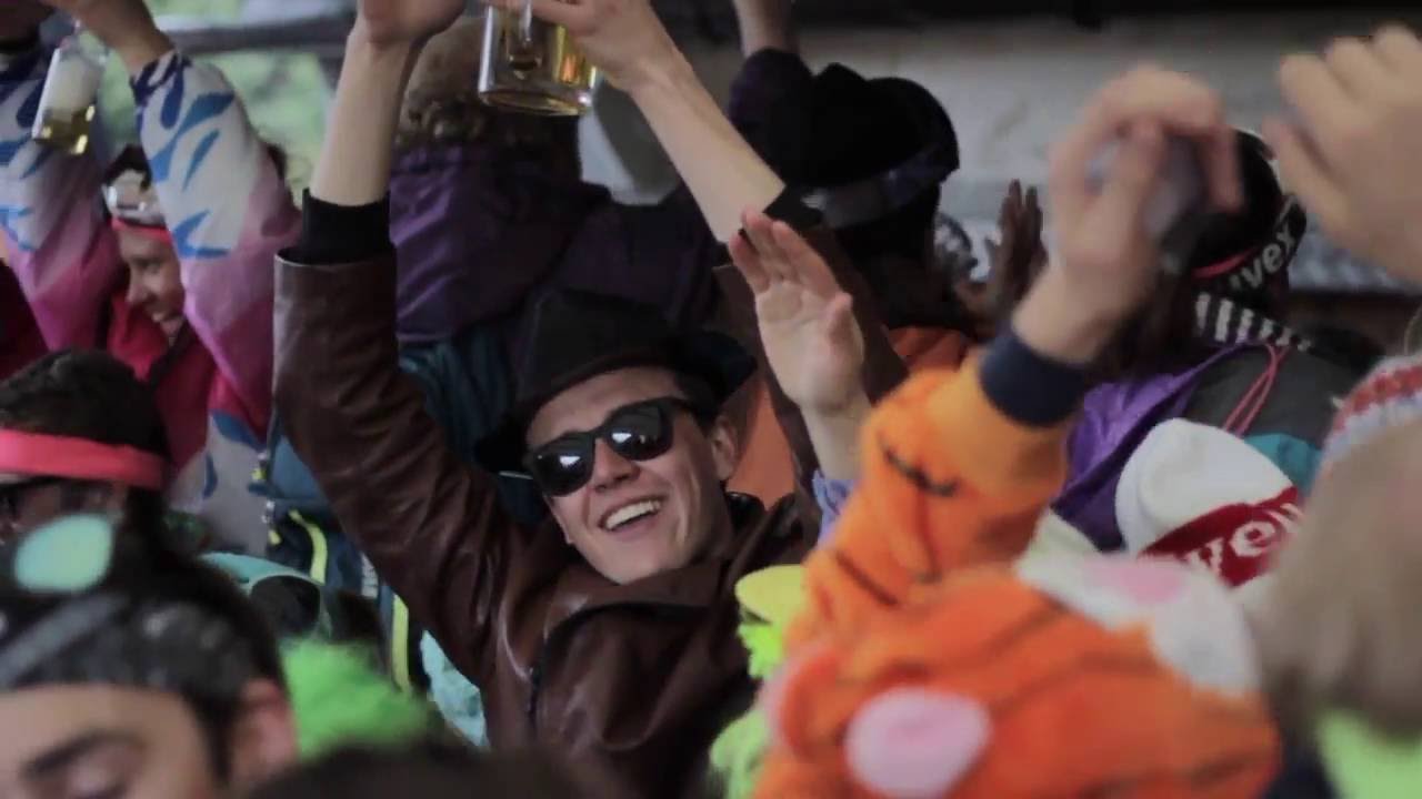 One Piece Descent 2016 - Pub Mont Fort with OOSC - Verbier, Switzerland