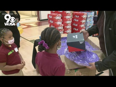 Hundreds of students at Friendship Southeast Academy get free pair of sneakers