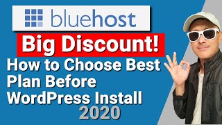 Bluehost Register Free Domain at Big Discount before WordPress Install Tutorial