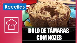 Aprenda a fazer um bolo de tâmaras com nozes e sem açúcar com a chef Patrícia Figueiredo – 19/04/24