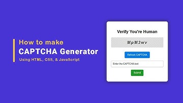 Build a JavaScript CAPTCHA Generator in 13 Minutes! Step by Step Tutorial #javascriptprojects