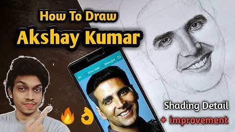 How to draw akshay kumar step by step sketch tutorial 🔥👌