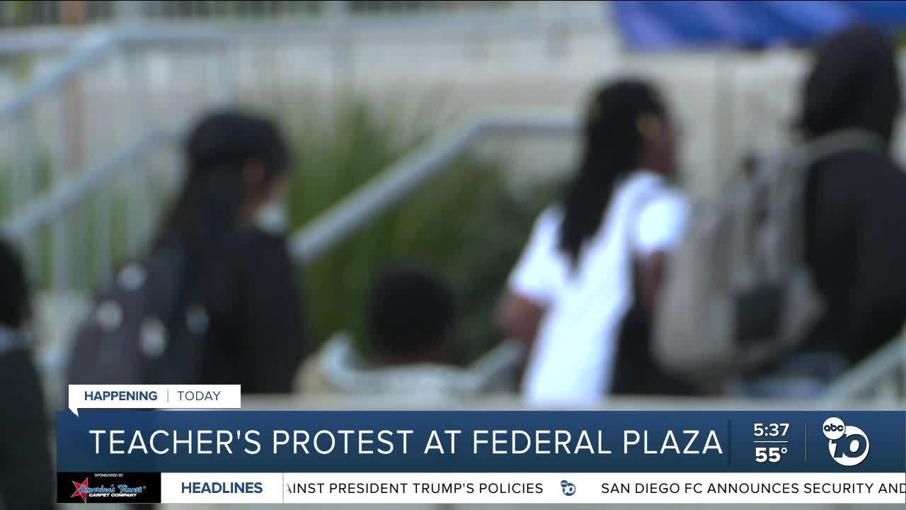 Educators to protest in San Diego over Dept. of Education cuts - YouTube