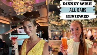 BARHOPPING ON THE DISNEY WISH//Disney Wish Bar Review: Hyperspace Lounge, Nightingales, & The Bayou