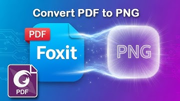 How to convert PDF to PNG with transparent background in Foxit PDF Editor