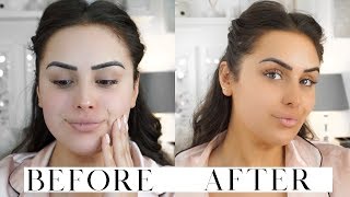 How To: FAKE TAN FACE!! QUICK & EASY - No streaks, simple, one product!