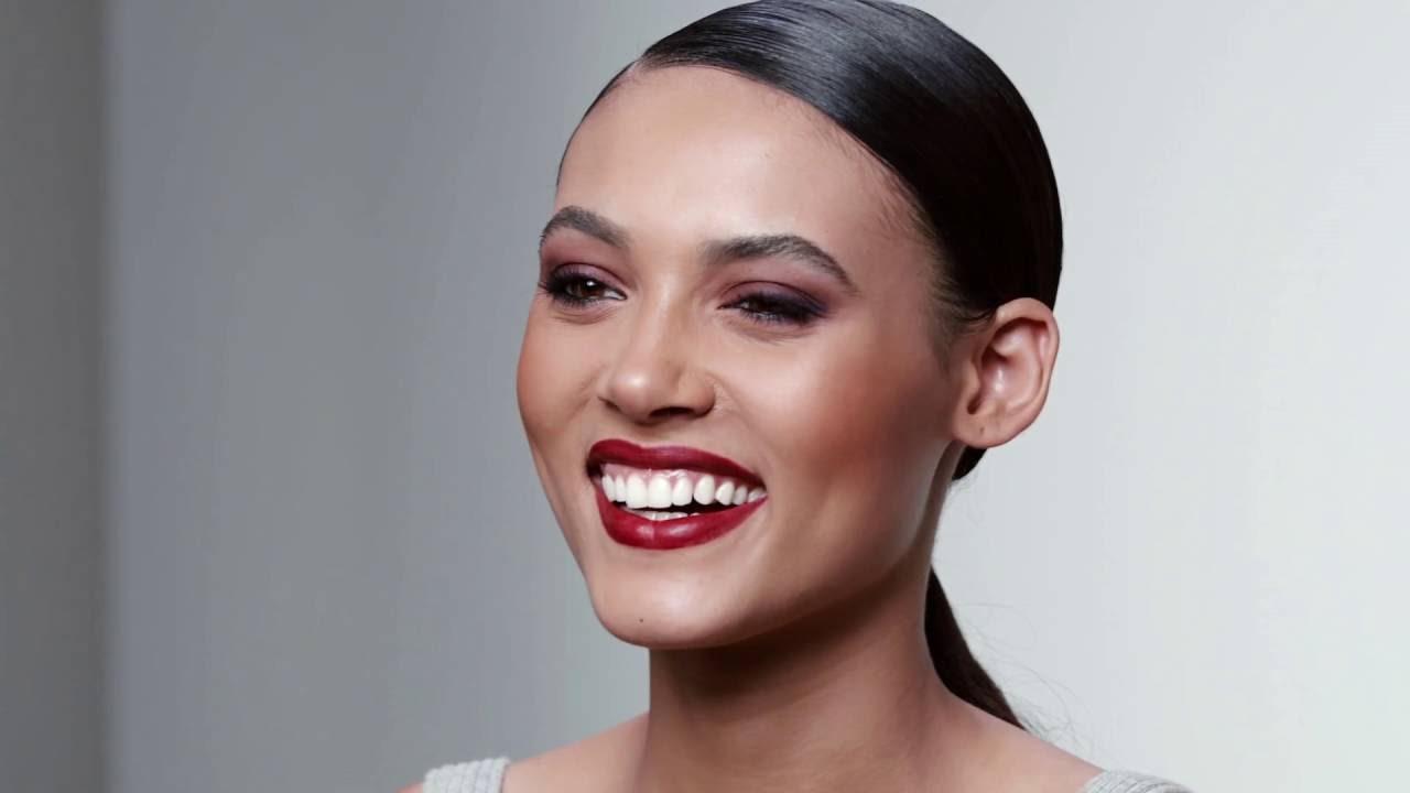 Fiona Stiles Bold Burgundy Eye and Lip Look | Ulta Beauty